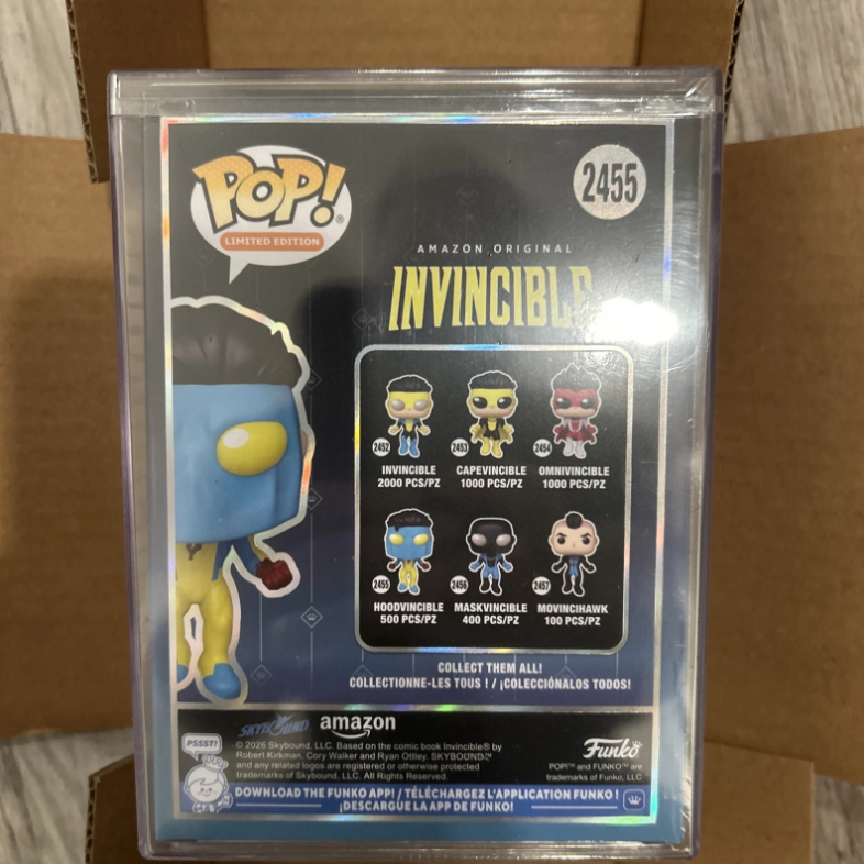 SDCC 2026 Funko POP Hoodvincible LE 500 Official Con Sticker IN HAND Invincible