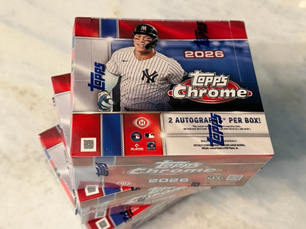 2026 Topps Chrome Baseball Jumbo Hobby Box - Factory Sealed