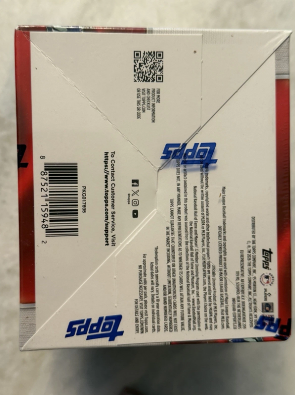 2026 Topps Chrome Baseball Jumbo Hobby Box - Factory Sealed