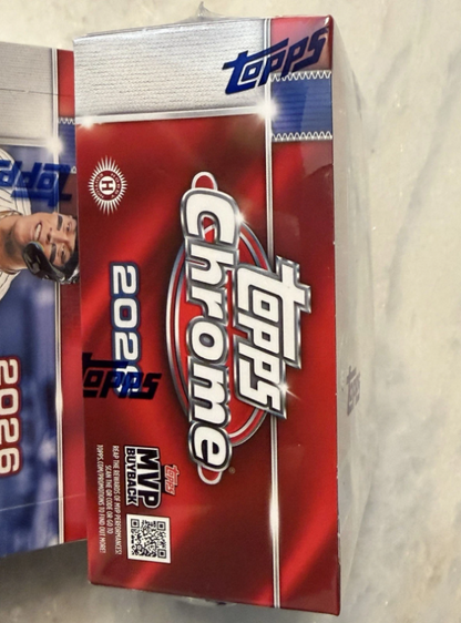 2026 Topps Chrome Baseball Jumbo Hobby Box - Factory Sealed