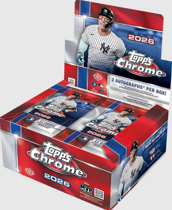 2026 Topps Chrome Baseball Jumbo Hobby Box - Factory Sealed