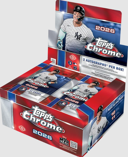 2026 Topps Chrome Baseball Jumbo Hobby Box - Factory Sealed